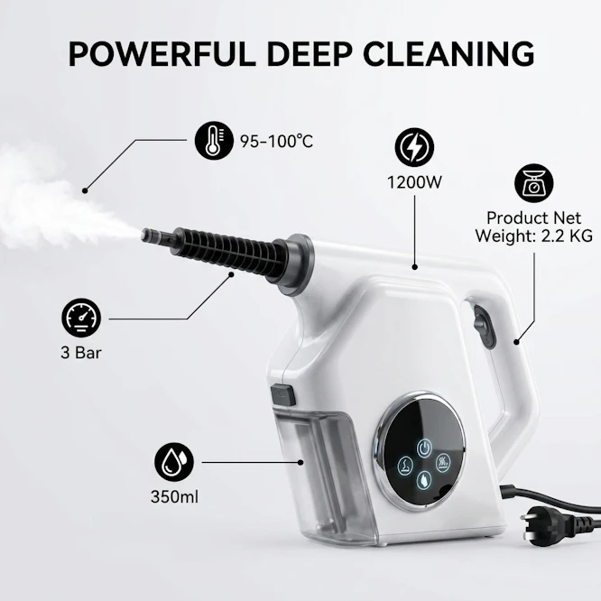 Touch Screen Steam Cleaner Instant Heat Steam Washer factory